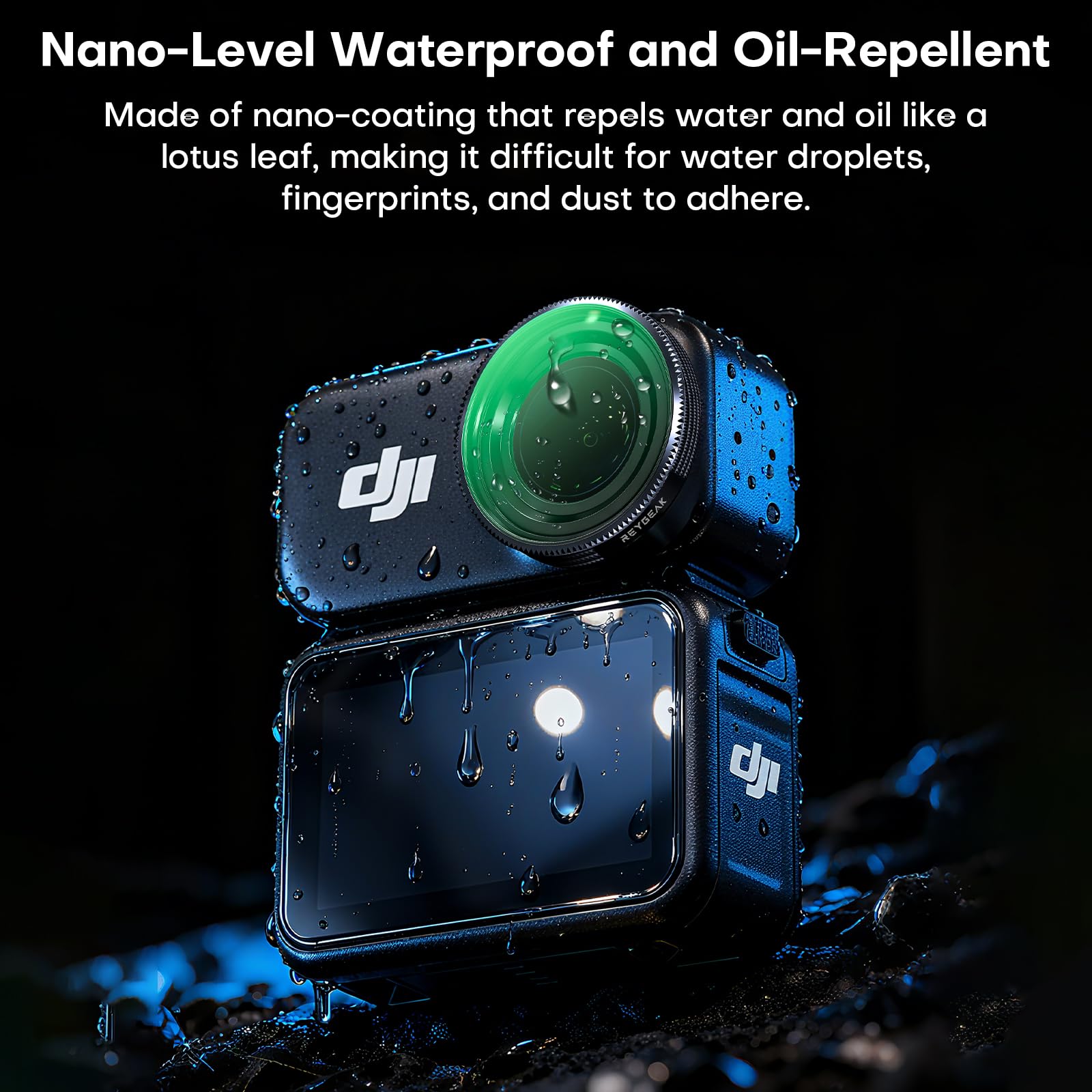 REYGEAK ND Filter Set für DJI Osmo Nano, CPL/ND8/16/32 für OSMO Nano, Aluminiumrahmen Multi-Coated HD Optical Glass (CPL/ND8/16/32)