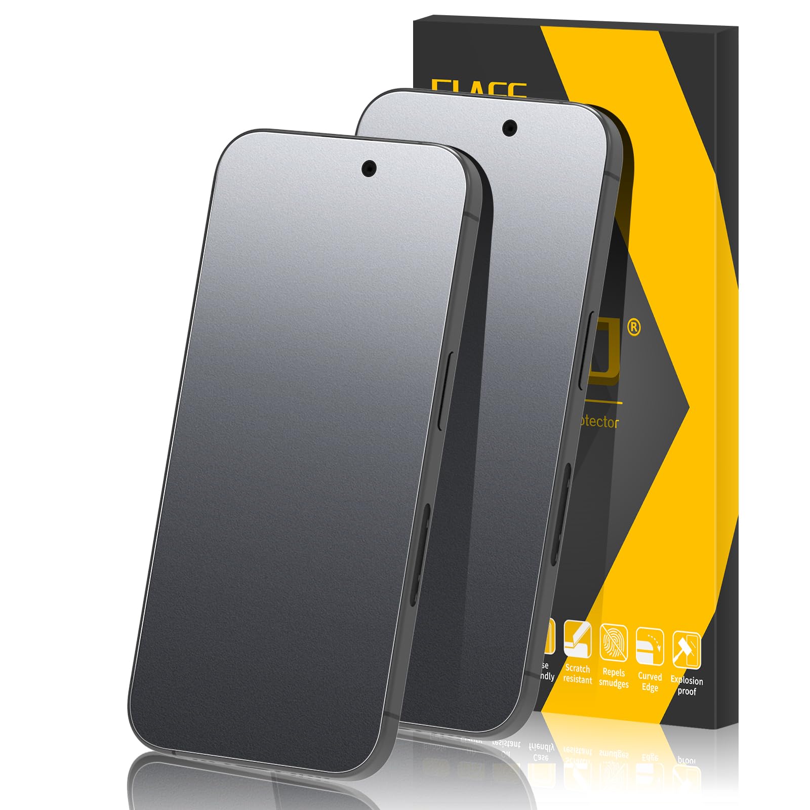 2 Piezas para iPhone 15 Pro Max Protector de Pantalla Mate | Antireflejo, Antihuellas, Tacto Cómodo, Fácil Instalación, 9H Pelicula Cristal Vidrio Templado