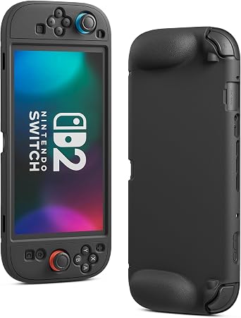 Full-Body Silicone Switch 2 Protective Case, Scratch-Resistant Softshell Skin for Nintendo Switch 2 Console & Controller, Comfort Handle Frosted Switch 2 Cover - 2025 Releases