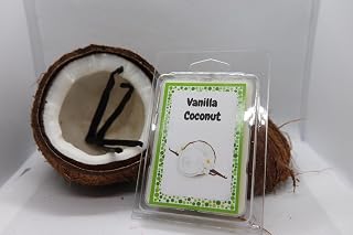 Vanilla Coconut - Wax Melts, Wax Cubes, 100% Soy Wax Fragrance Notes: A Smooth Blend of Tropical Coconut and Creamy Vanilla. 1 Pack / 6 Cubes per Pack