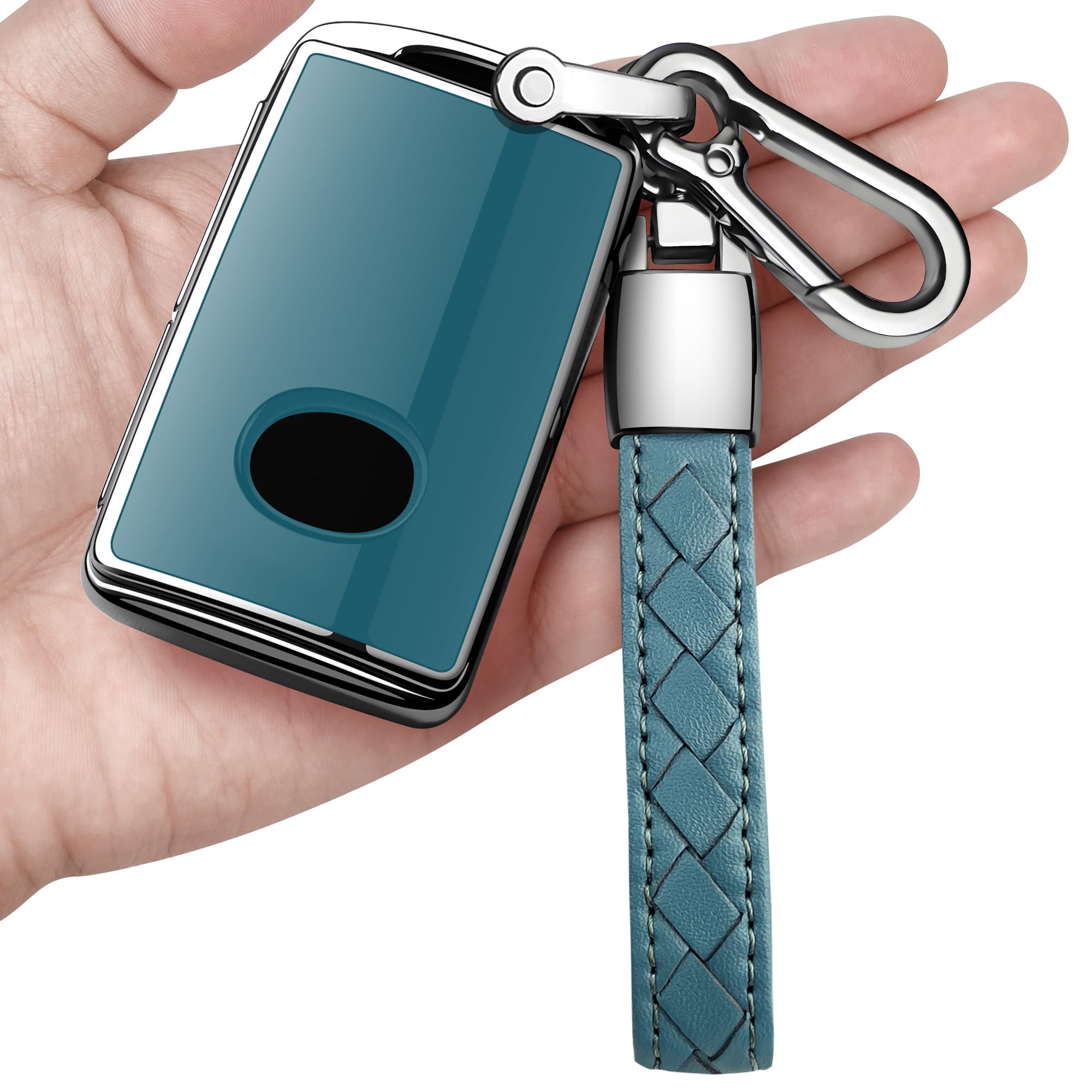 Sindeda Mazda Key Fob Cover 360° Protection TPU Storm Blue, Fits Mazda 3/CX-5/CX-30/CX-9 2019-2025