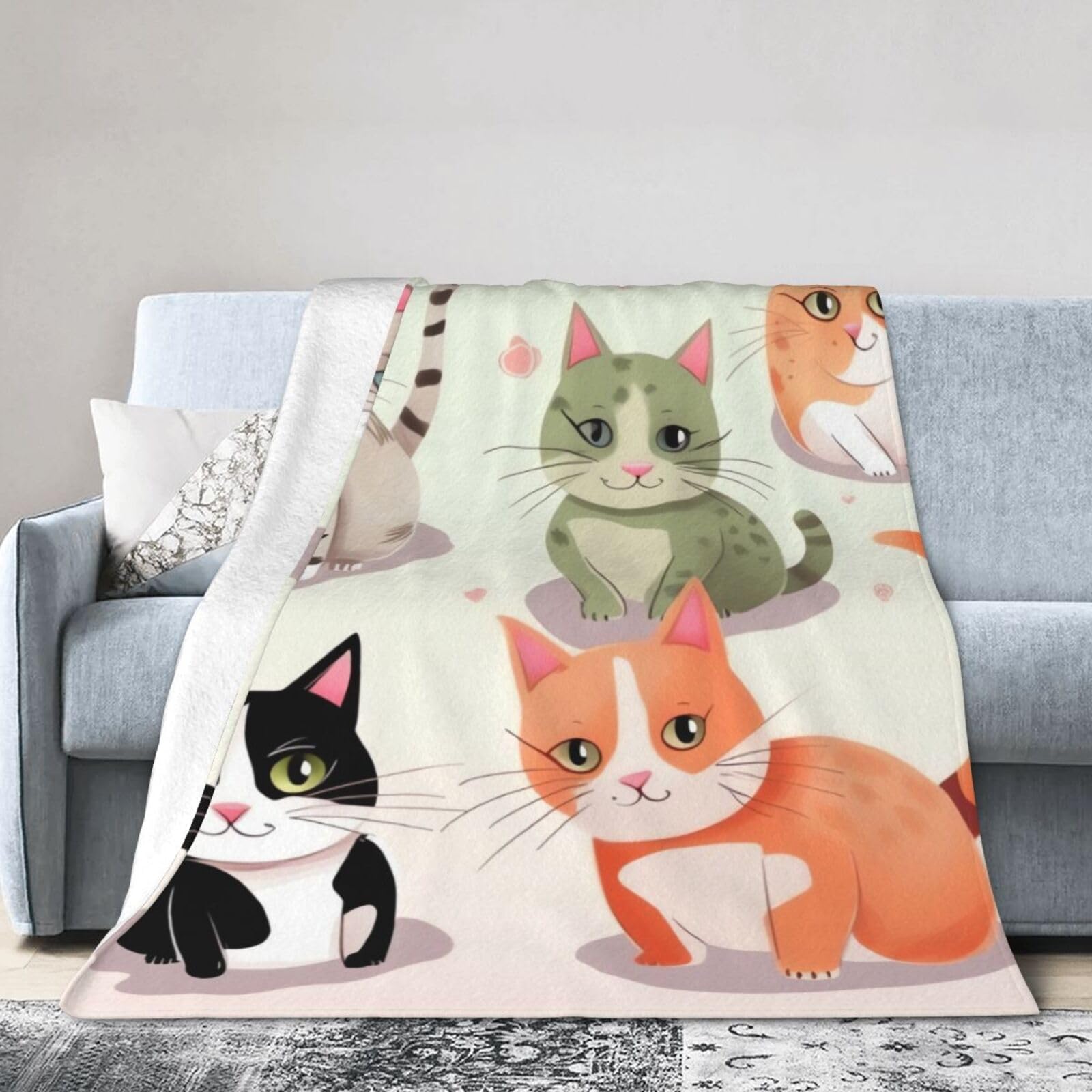 Couverture micro-polaire anti-boulochage chaude pour lit sans peluche
