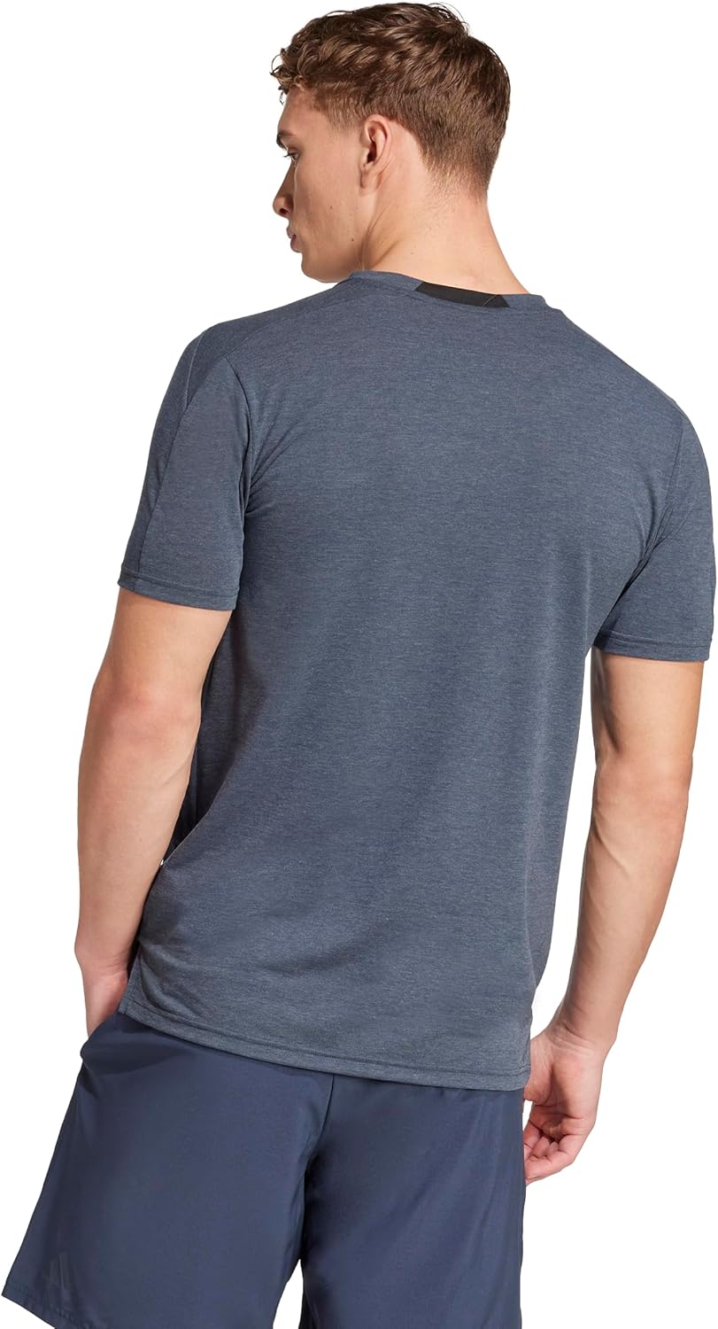 Adidas Mens Designed for Training 3-Stripes T-Shirt - Image 2