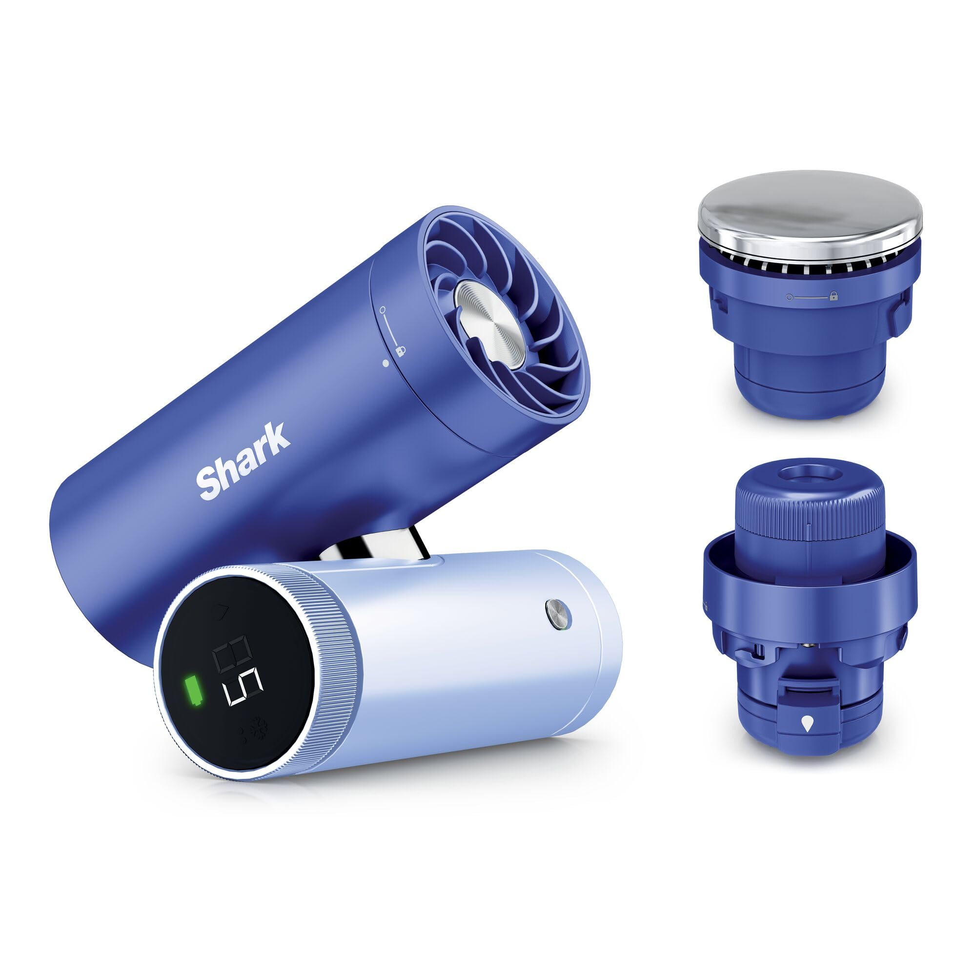 Shark Shark ChillPill 3-in-1 High-Speed Fan, Ultra-Fine Mist and InstaChill System, Includes 3 Cooling Attachments, Travel-Friendly De