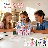 GeoTales 286 PCS Mini Brick Princess Castle – Pink fantasy princess castle