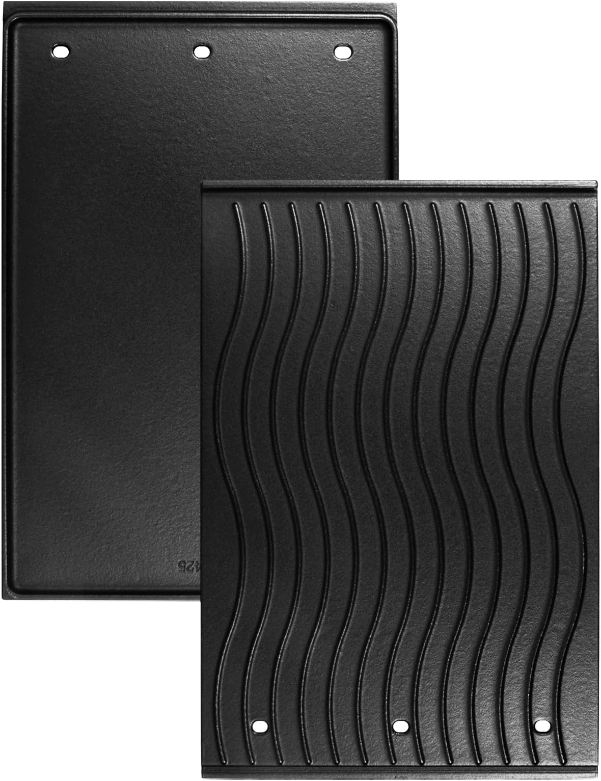 BBQ Future56425 Cast Iron Reversible Griddle for Rogue 425 625 and Freestyle Model Grills, Griddle Insert Replacement Parts for Napoleon Grill Accessories, Barbecue Nonstick Cast Iron Plate
