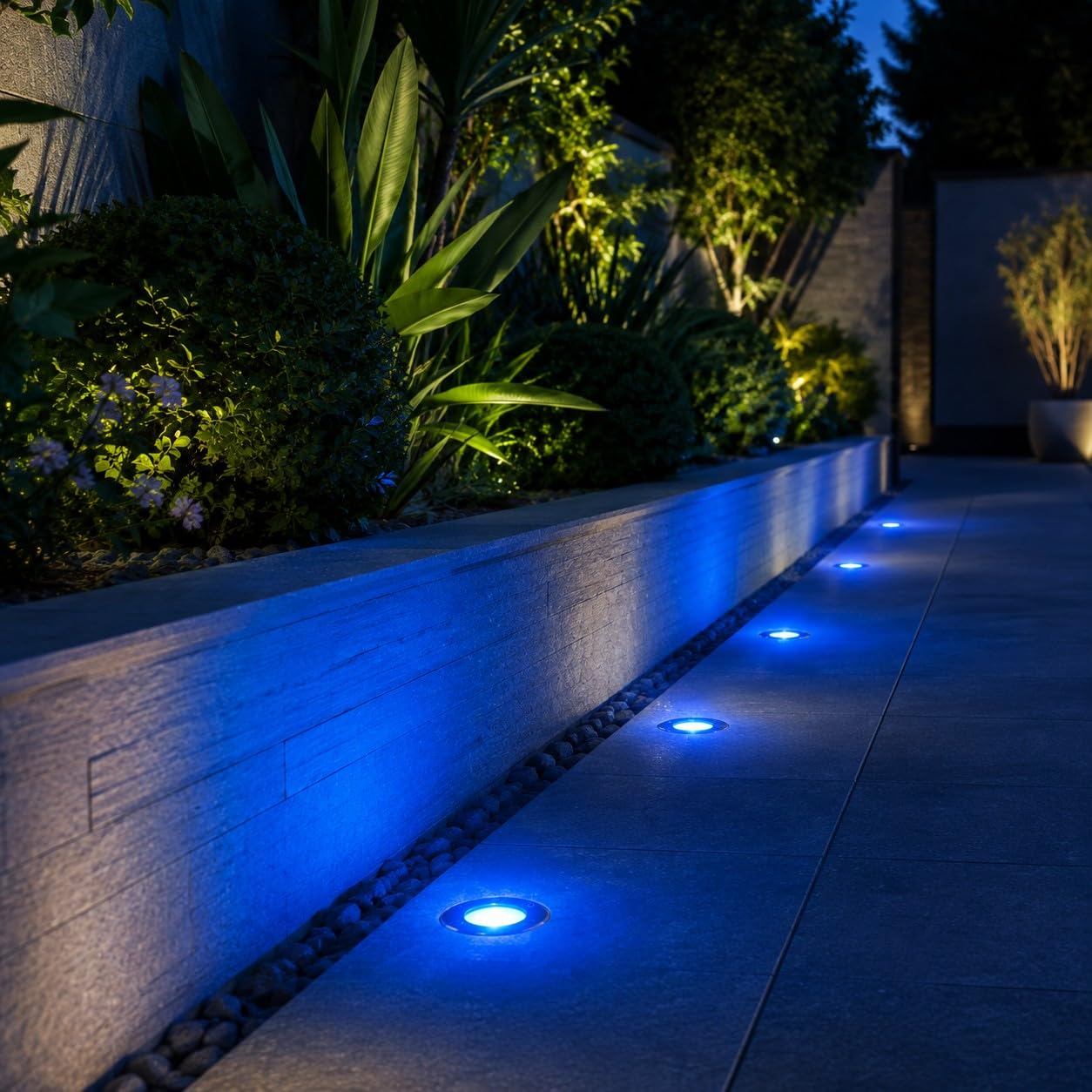 Partenopea Kit 10 Faretti Segnapasso LED Calpestabili 10W 230V GU10 da Incasso IP65 Impermeabili Acciaio Inox per Esterno Viali Giardino Sentieri Pavimento Carrabile Illuminazione Outdoor