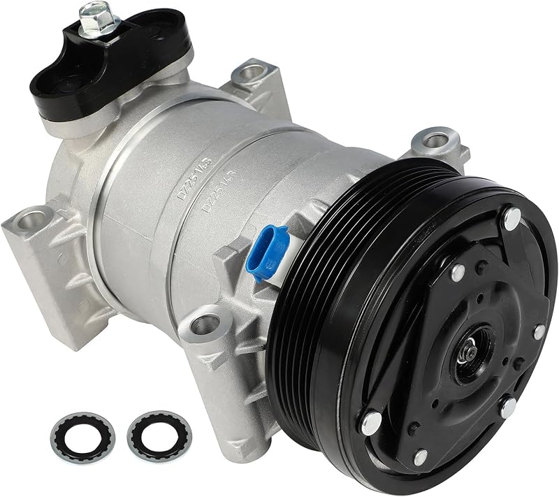 Compressor de ar-condicionado ECCPP HT6 com embreagem para Chevrolet Silverado e outros modelos – 1 unidade