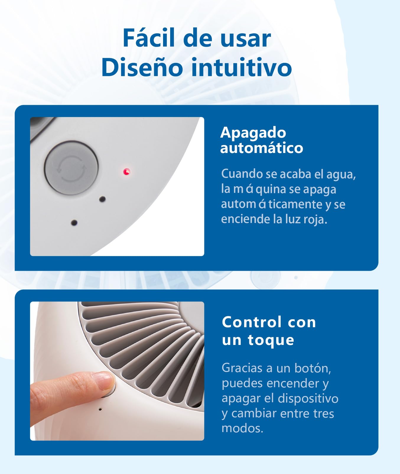 Mini humidificador de 2,5 litros para dormitorio oficina hotel USB sin niebla