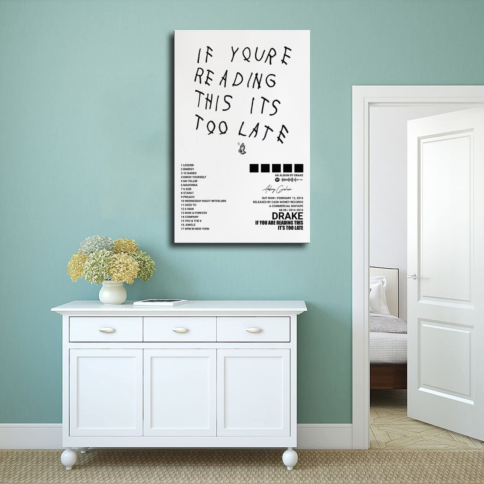 【額縁付き】 drake if you're reading this ポスター Amazon.com: Drake Poster If You're Reading This It's Too