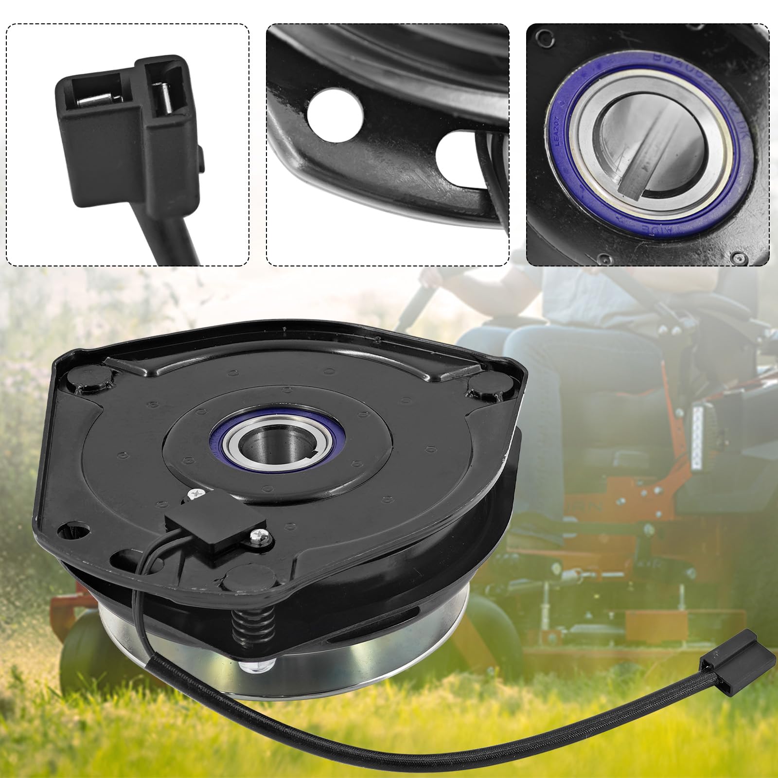 00447100 - Embrague eléctrico PTO compatible con cortacésped Gravely Mower Pro-Turn XDZ Series Pro-Master Modelos de repuesto para Ogura GT3.5-VP01R 15776