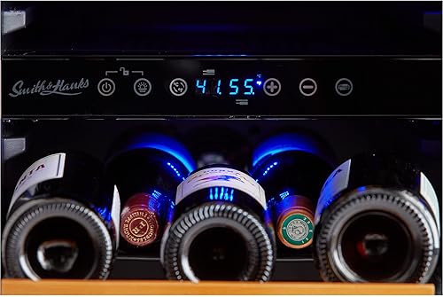 Miniatura 6 de Smith &amp; Hanks Enfriador de vino de acero inoxidable negro para debajo de la encimera, doble zona