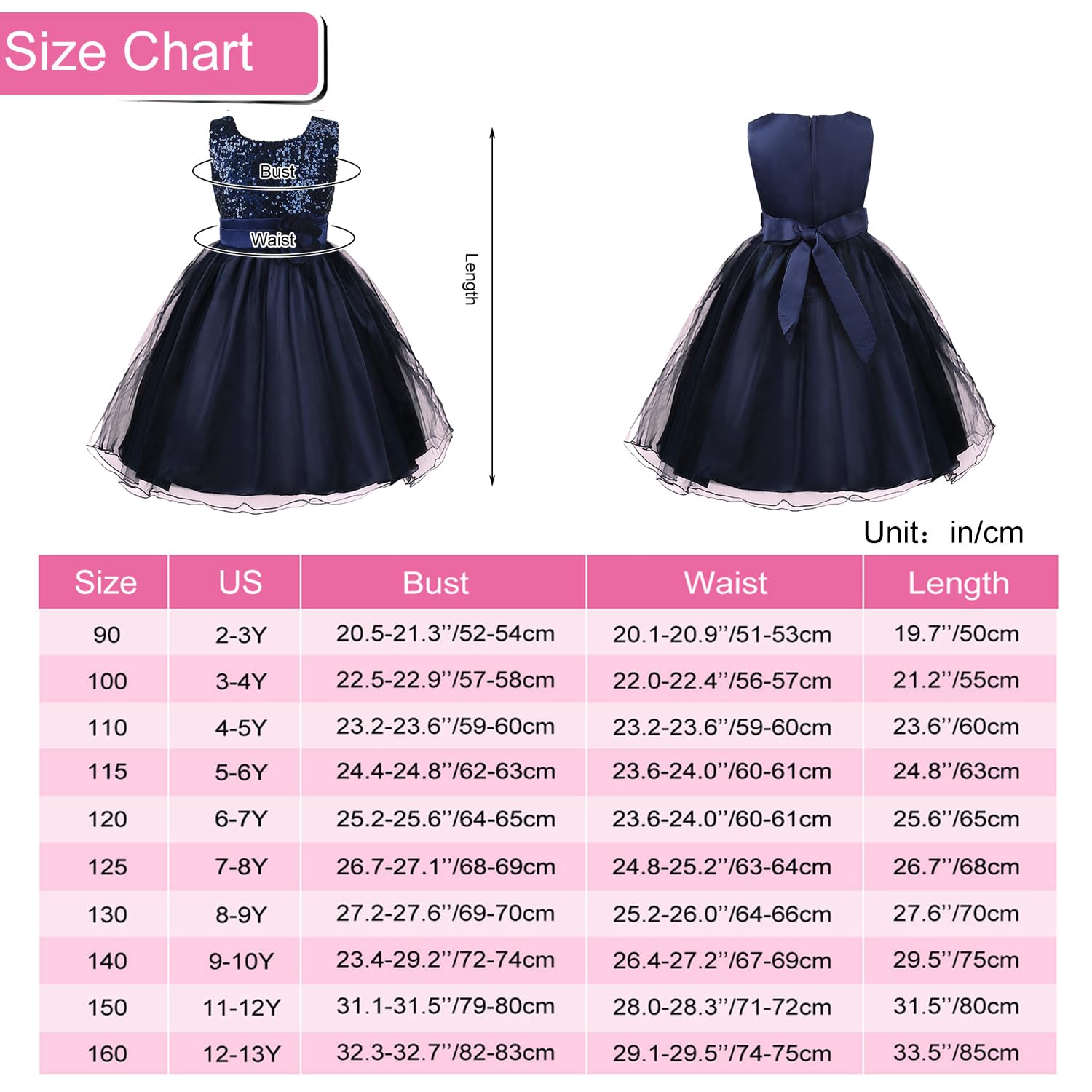 Acecharming Niñas 'Flower Fiesta Dama De Novia Rollo de Tul Vestido de Volantes