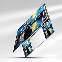 Vista 143 de Adhesivo para laptop de 12.1-15.6 pulgadas, calcomanía reutilizable universal de vinilo para laptop, protector de arte impermeable en color panal