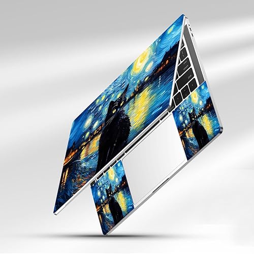 Miniatura 143 de Adhesivo para laptop de 12.1-15.6 pulgadas, calcomanía reutilizable universal de vinilo para laptop, protector de arte impermeable en color panal