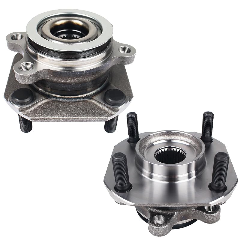 Cubo e rolamento de roda dianteira KUSATEC 513297 para Nissan Sentra 2007–2012 com ABS – Conjunto com 2