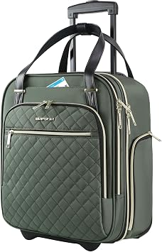 EMPSIGN Underseat Carry On Wheeled 16" Bag with Wheels, Army Green