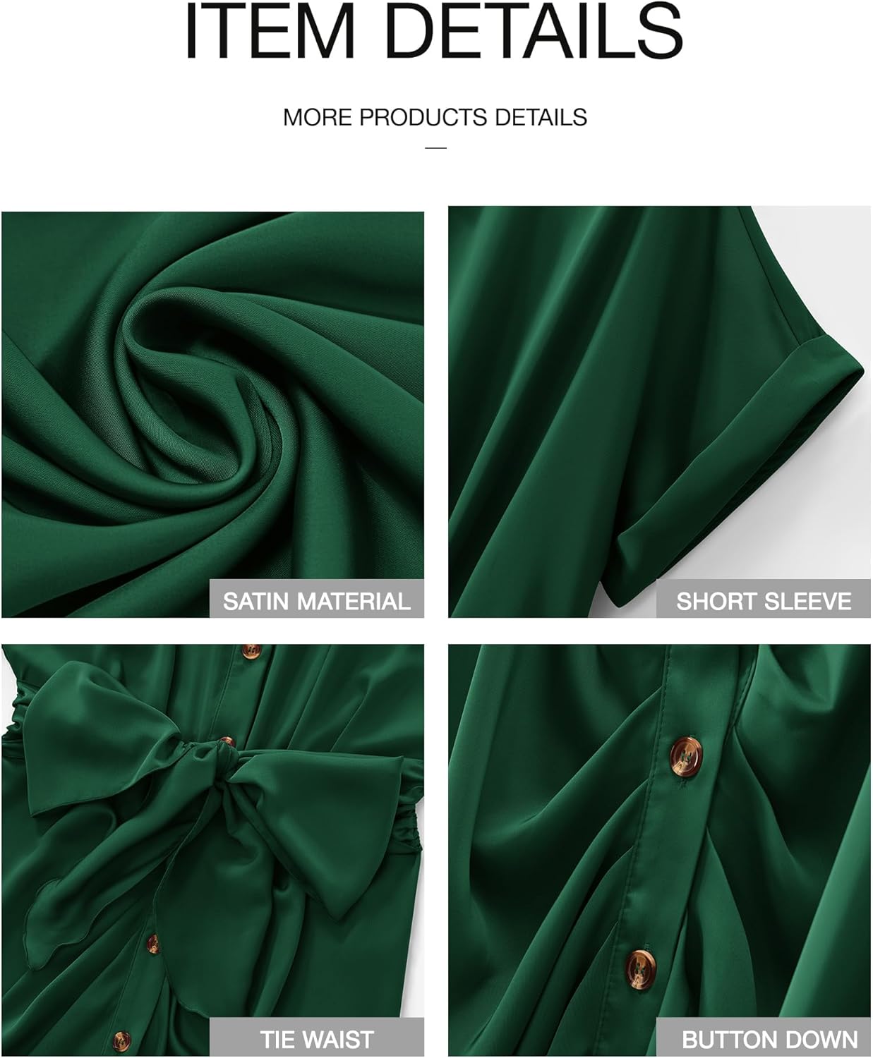 BTFBM Dresses for Women Summer Button Short Sleeve Silk Satin Ruched Spring Maxi Dress 2026 Cocktail Party Wedding