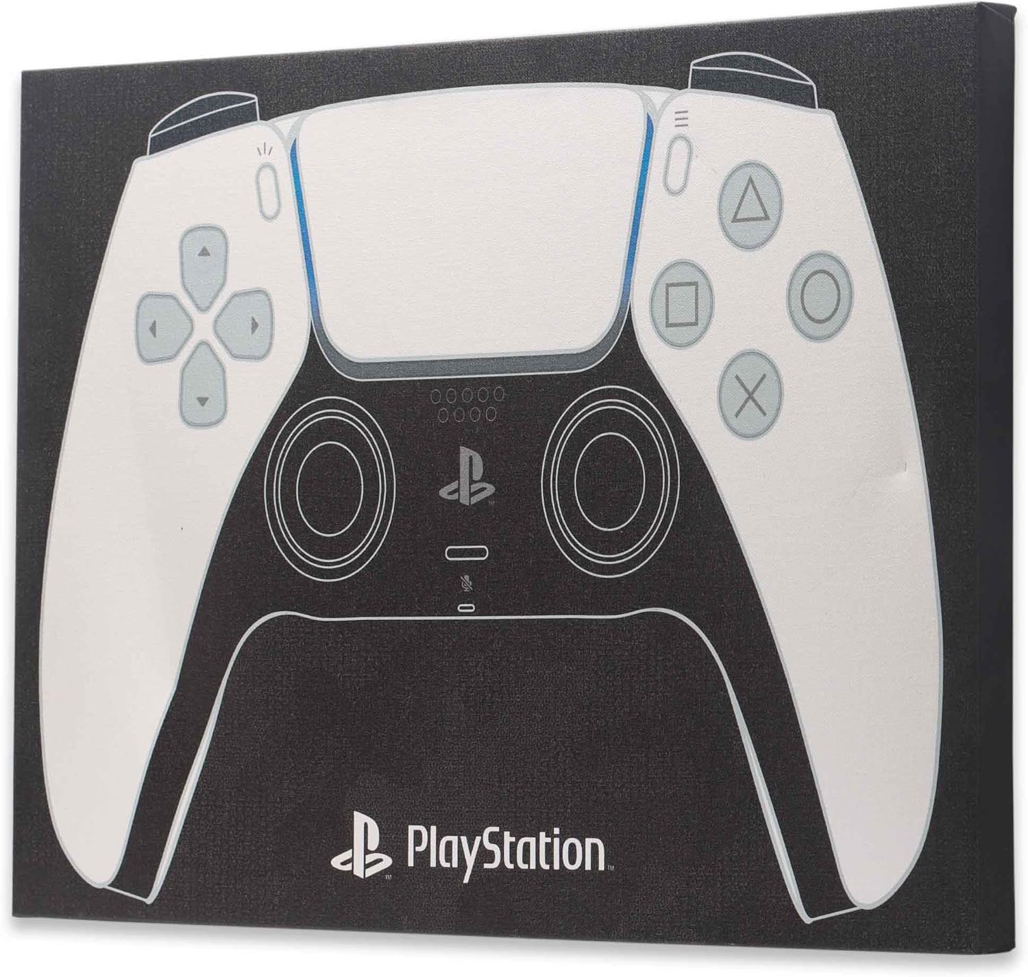 Open Road Brands Sony PlayStation 5 Controller Gallery Wrapped Canvas Wall Decor - Fun PlayStation Wall Art for Game Room or Teen Bedroom - Image 2
