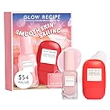 Smooth Skin Sailing Skincare Set - Watermelon Glow Pink Juice Facial Moisturizer + Silicone-Free BHA Strawberry Pore Minimizer Blurring Drops (2 Count)