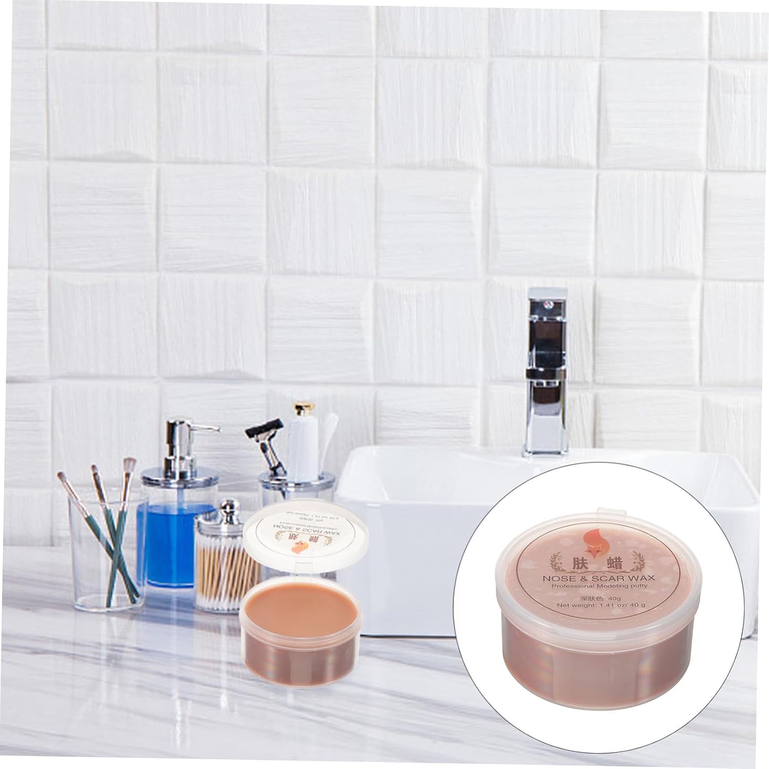NOLITOY Halloween Burn Makeup Fake Scar Wax Body Skin Wax Special Effect Makeup for Party
