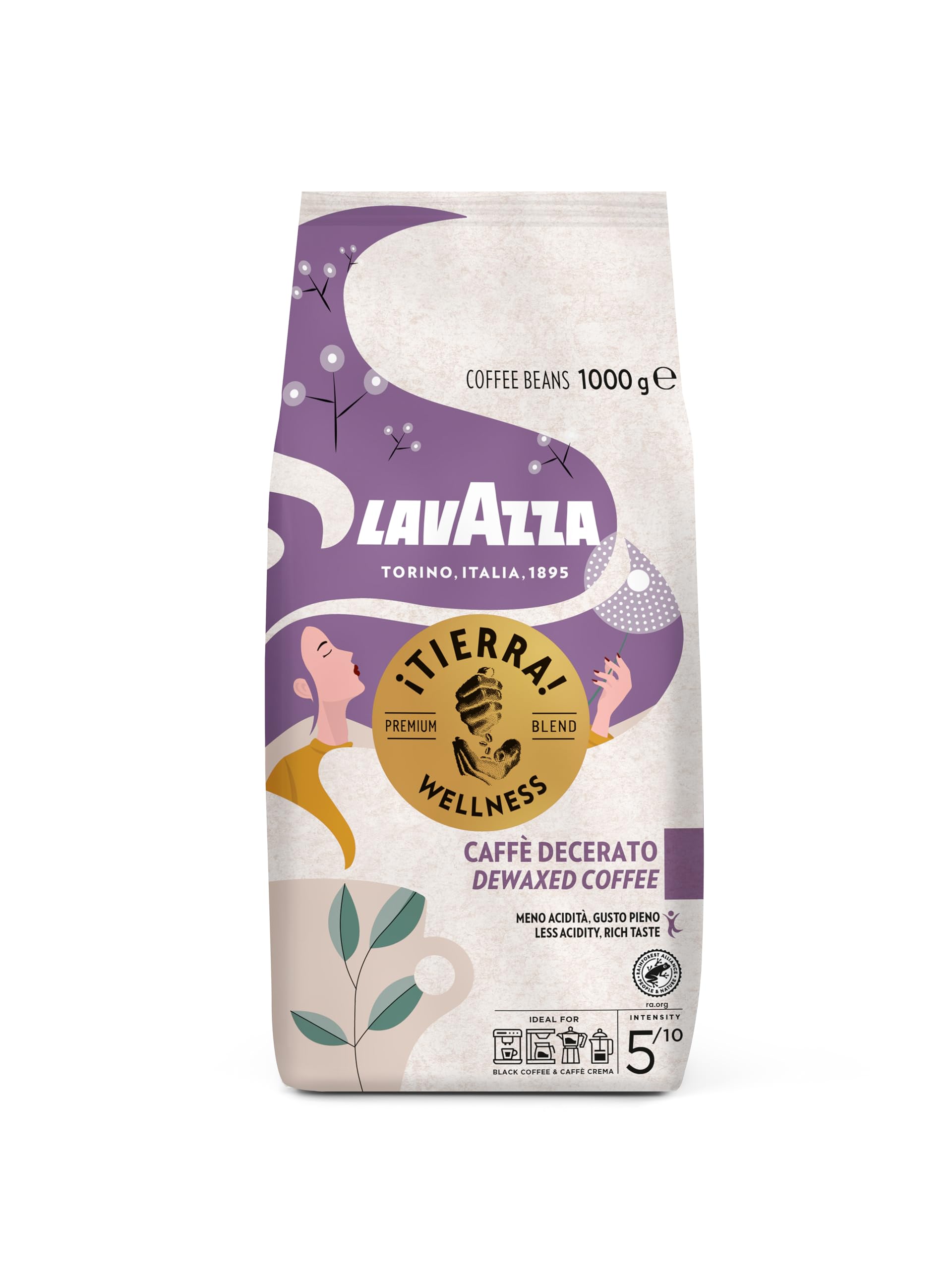 Lavazza Caffè Crema Kawa Ziarnista, Wellness, 1 kg