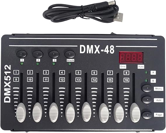 DMX Controller DMX Light Controller Portable DJ Controller DMX Console Accessories Wedding KTV Stage Light Controller