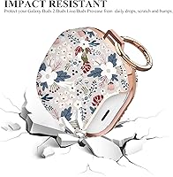 Vista 5 de Happypapa Funda protectora completa para Samsung Galaxy Buds2 Pro (2022), Galaxy Buds 2 (2021), Galaxy Buds Pro (2021), Galaxy Buds Live (2020)