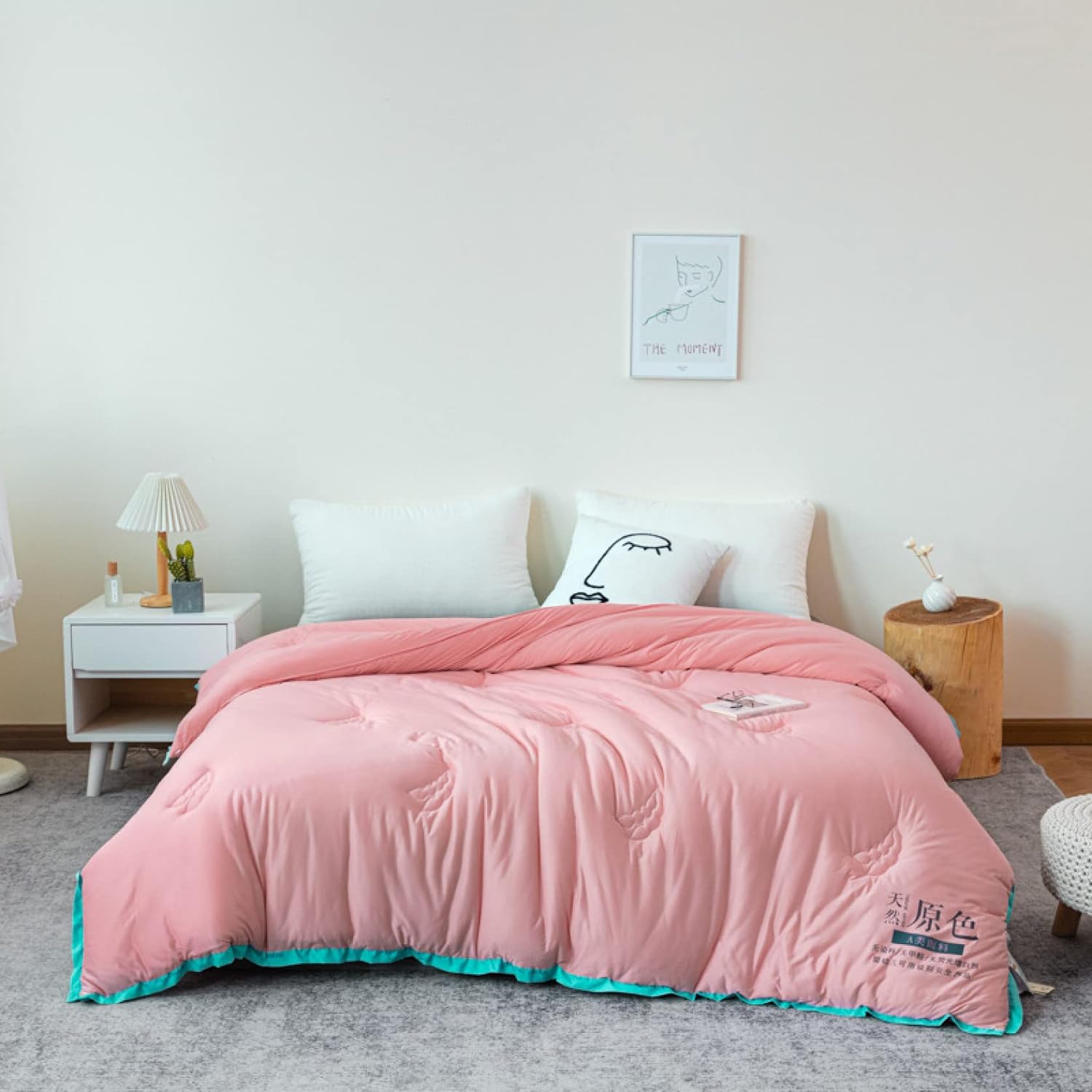 Skin-covering quilt, alternative to down, for children, fits gently to the body, single, weighted, 180x220cm*B, fluffy, children's duvet, no cover needed, skin-covering quilt, double quilt, no blanke