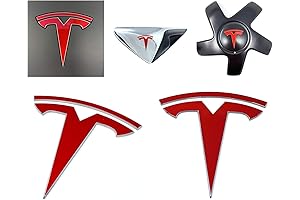 Custom Cut Graphics Logo Decal Wrap (Gloss Red) for Tesla Model 3