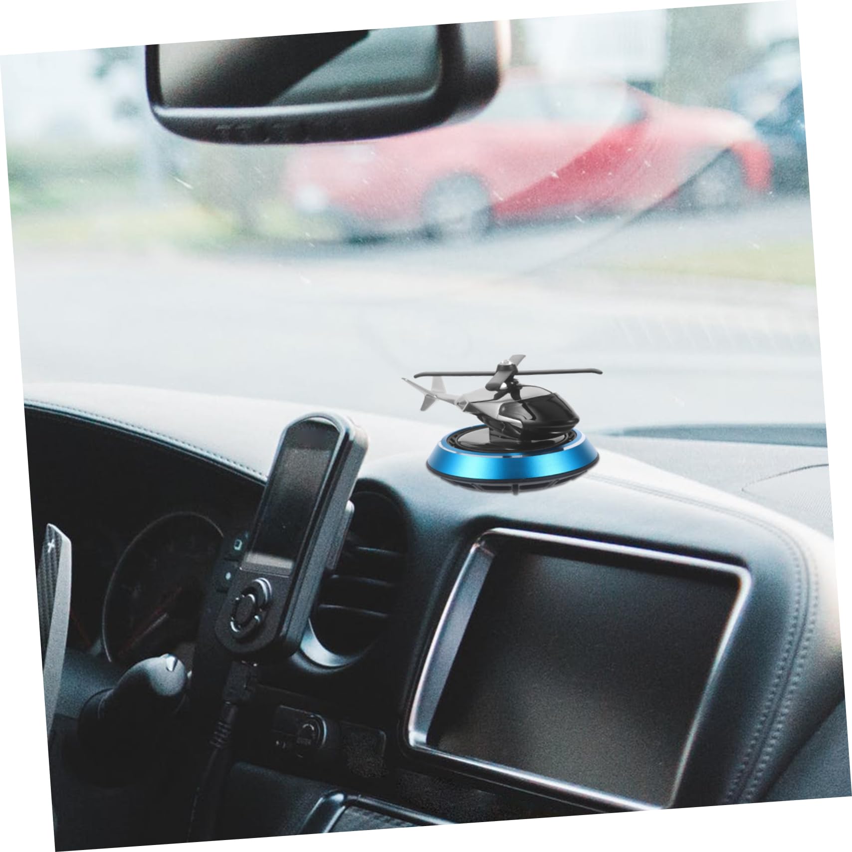 SOLUSTRE 4stücke Dashboard-dekoration Auto Innenraum Luftdiffusor Solarbetriebene Helicopter Aromatherapie Für Erfrischenden Duft Im Fahrzeug Stilvolle Und Verspielte Autoornament Für