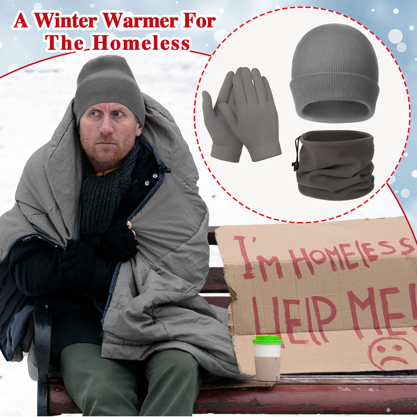 Suhine 36-teiliges Winter-Unisex-Handschuhe, Beanies, Halswärmer-Set, inkl. 12 gemütlichen Schal, 12 Strickmützen, 12 Handschuhe für Damen und Herren, Wohltätigkeitsgeschenk, Mehrfarbig, Einheitsgröße