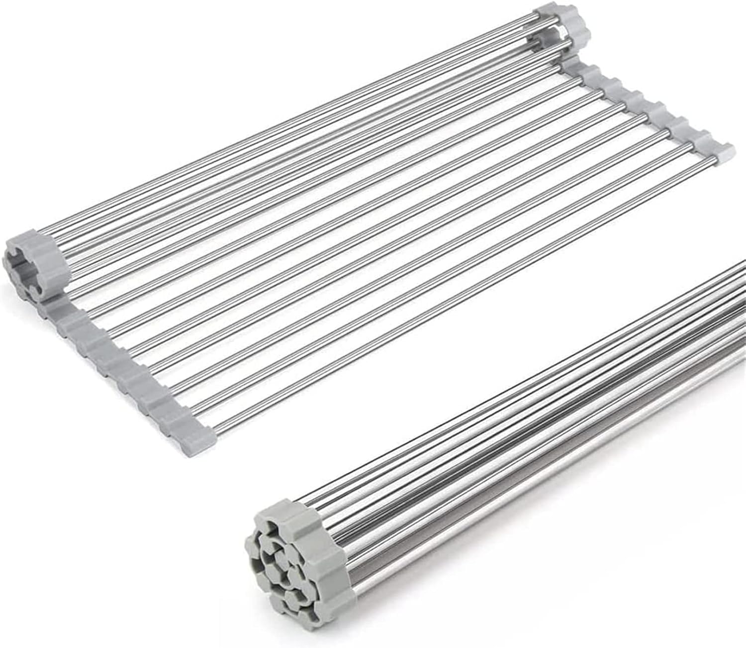 CINGK Roll Up Dish Drying Rack, Kitchen Over Sink Dish