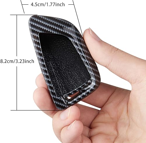 Miniatura 2 de TOMALL Funda para llavero de fibra de carbono para X1 X3 X5 X6 F48 G01 F15 F16 y nueva serie 3 nueva serie 5 serie 7, Fibra de carbono