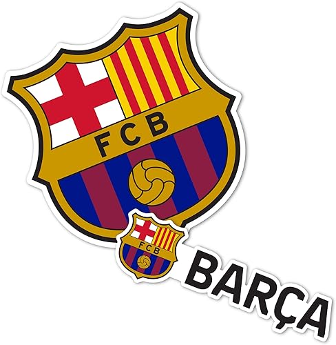 Desert Cactus Adhesivo del FC Barcelona Barça - Lámina de vinilo para fútbol, botella de agua para laptop, hoja de recortes de coche (versión A de 4