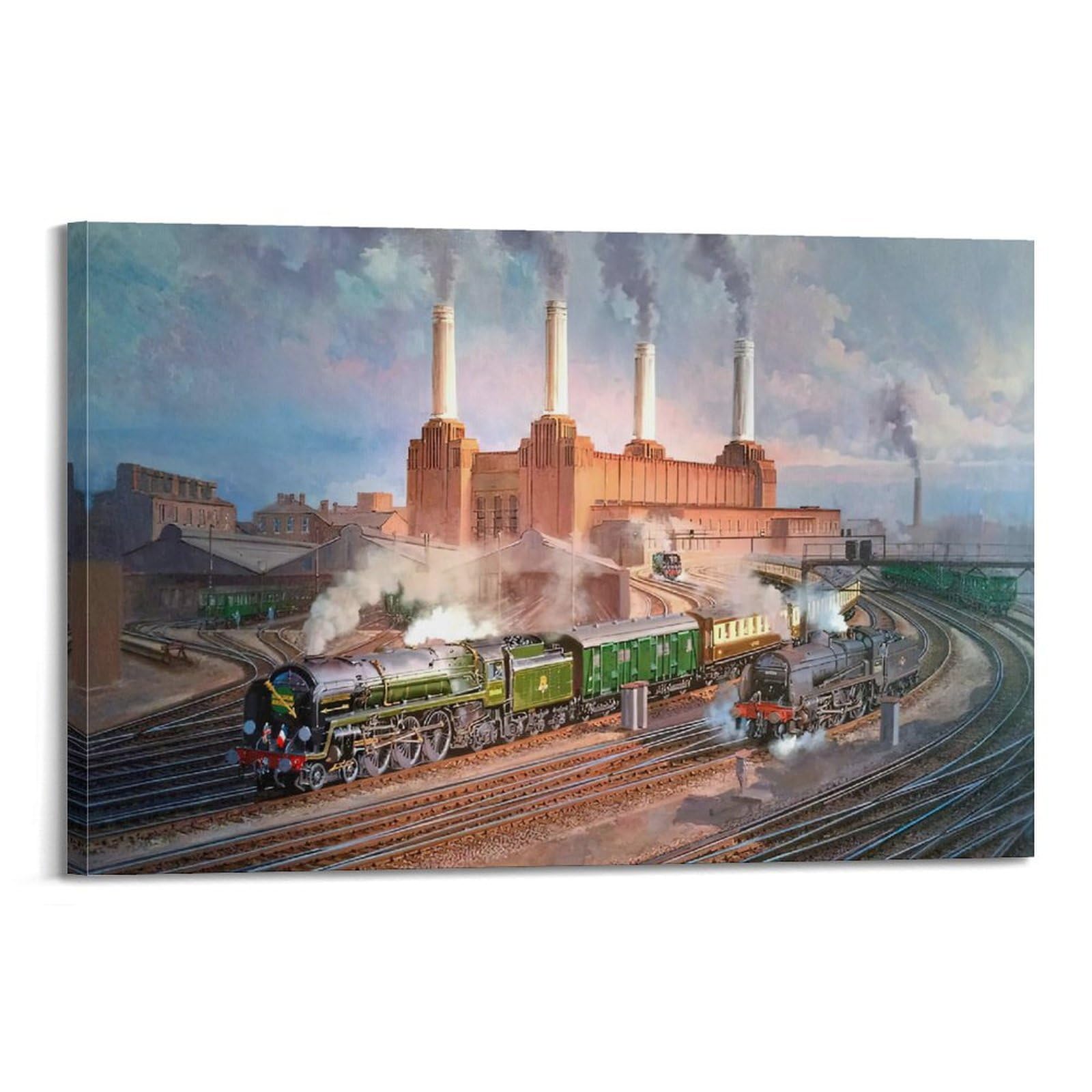 ZSZWHJ Vintage Transport Art Poster London North Eastern Railway Poster Decorative Painting Canvas Wall Posters And Art Picture Print Modern Family Bedroom Decor Posters 16x24inch(40x60cm)