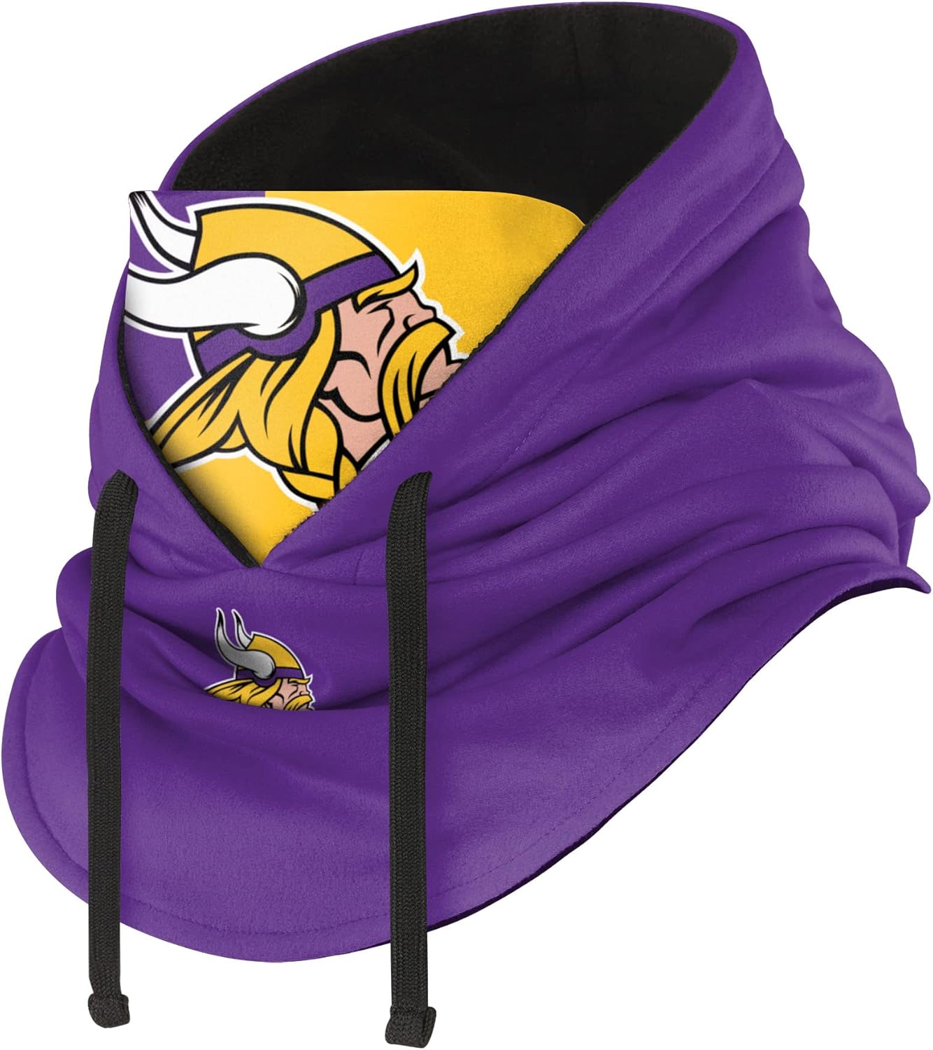 NFL Team Logo Team Color Drawstring Winter Cap Hooded Gaiter Balaclava Face Cover - Image 2