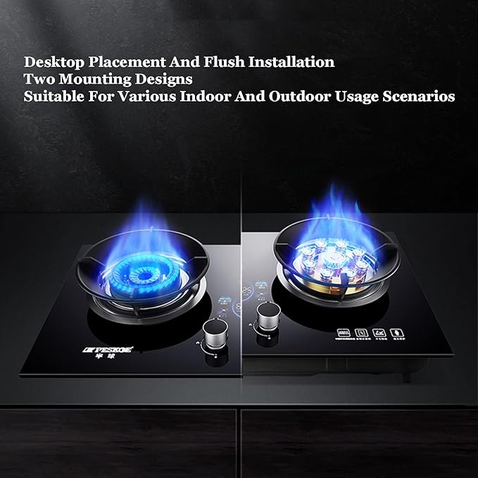 Estufa de Gas 2 Puestos 73 cm, con Protección de Apagado y Portaollas miniatura 3