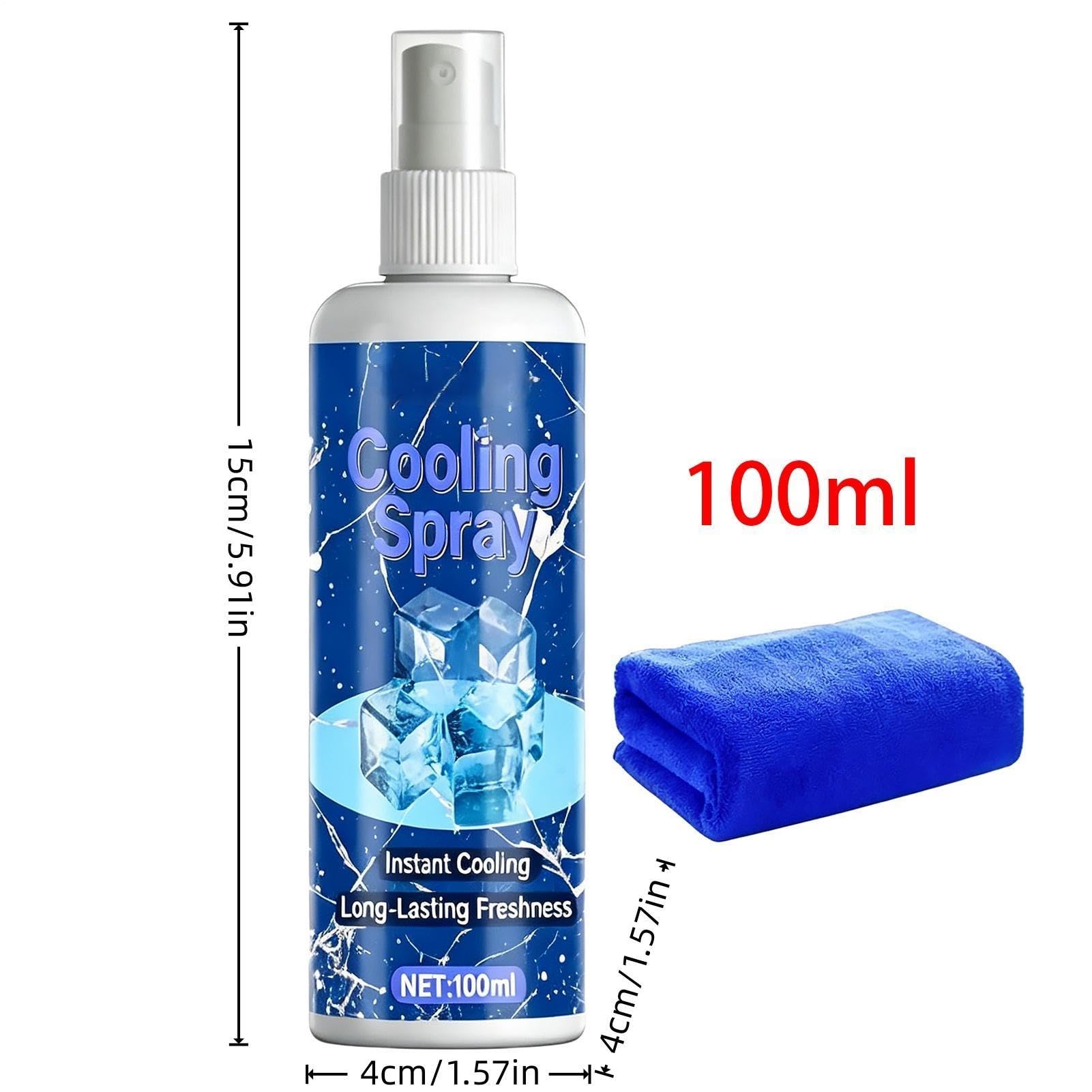 Spray Rinfrescante Per Il Corpo,100ml Freddo Istantaneo Non Untuoso Rinfrescante | Spray Per Caldo | Per Outdoor Spiaggia Piscina Picnic Escursionismo Campeggio Corsa Sport