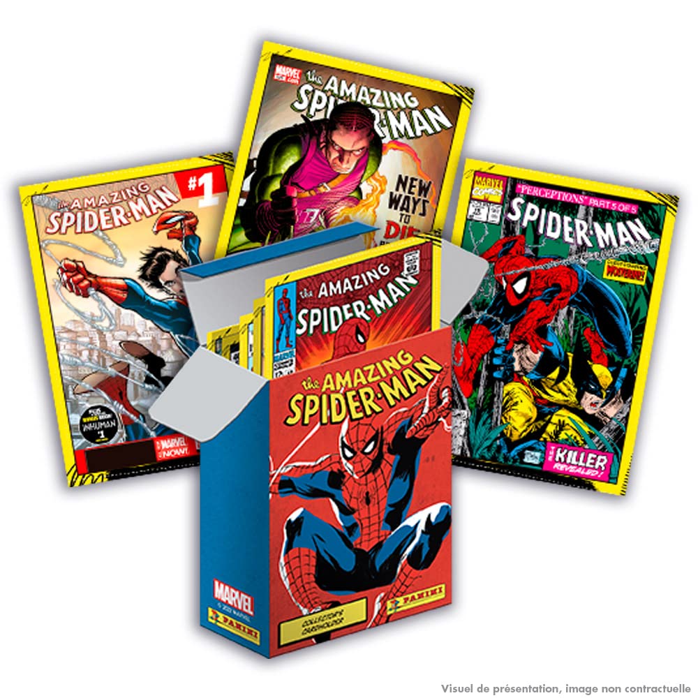 Panini 004378AF Album Spiderman 60th Anniversary with Rank Card (francuski) [naklejki sprzedawane są osobno]