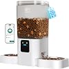 Frienhund 5G WiFi Automatic Cat Feeder for 2 Cats: 7L Double Cat Automatic Feeder with Slow Feed, Automatic Pet Feeder with APP Control for Multiple Pets, Pet Food Dispenser, Detachable for Easy Clean
