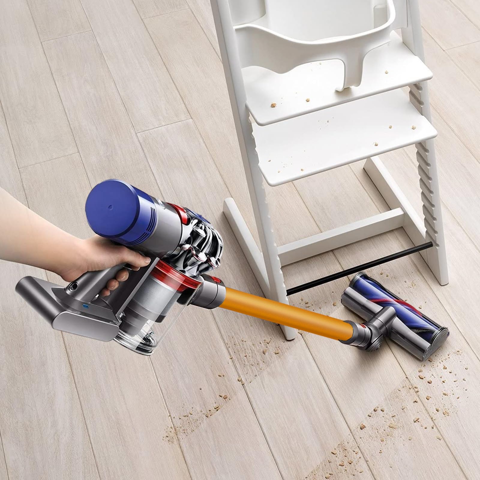 Tubo de Extensión para Dyson V7 V8 V10 V11 V15 Series Aspiradora, Accesorio de Tubo Liberación Rápida Varilla Repuesto, 73 cm (Dorado)