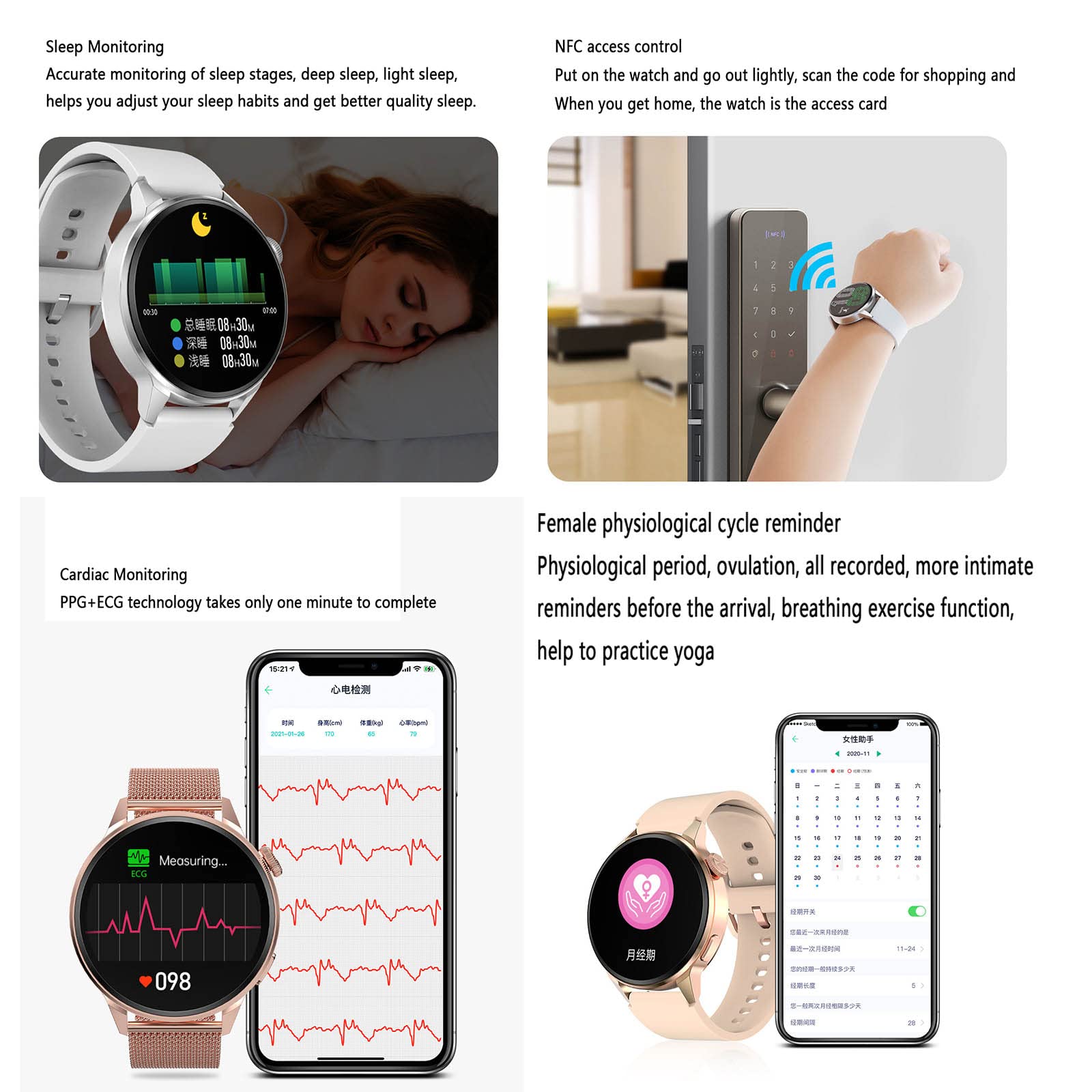 Inteligentny zegarek dla mężczyzn inteligentne zegarki dla kobiet smartwatch z funkcją połączenia Bluetooth rozmowy asystent AI GPS śledzenie sport