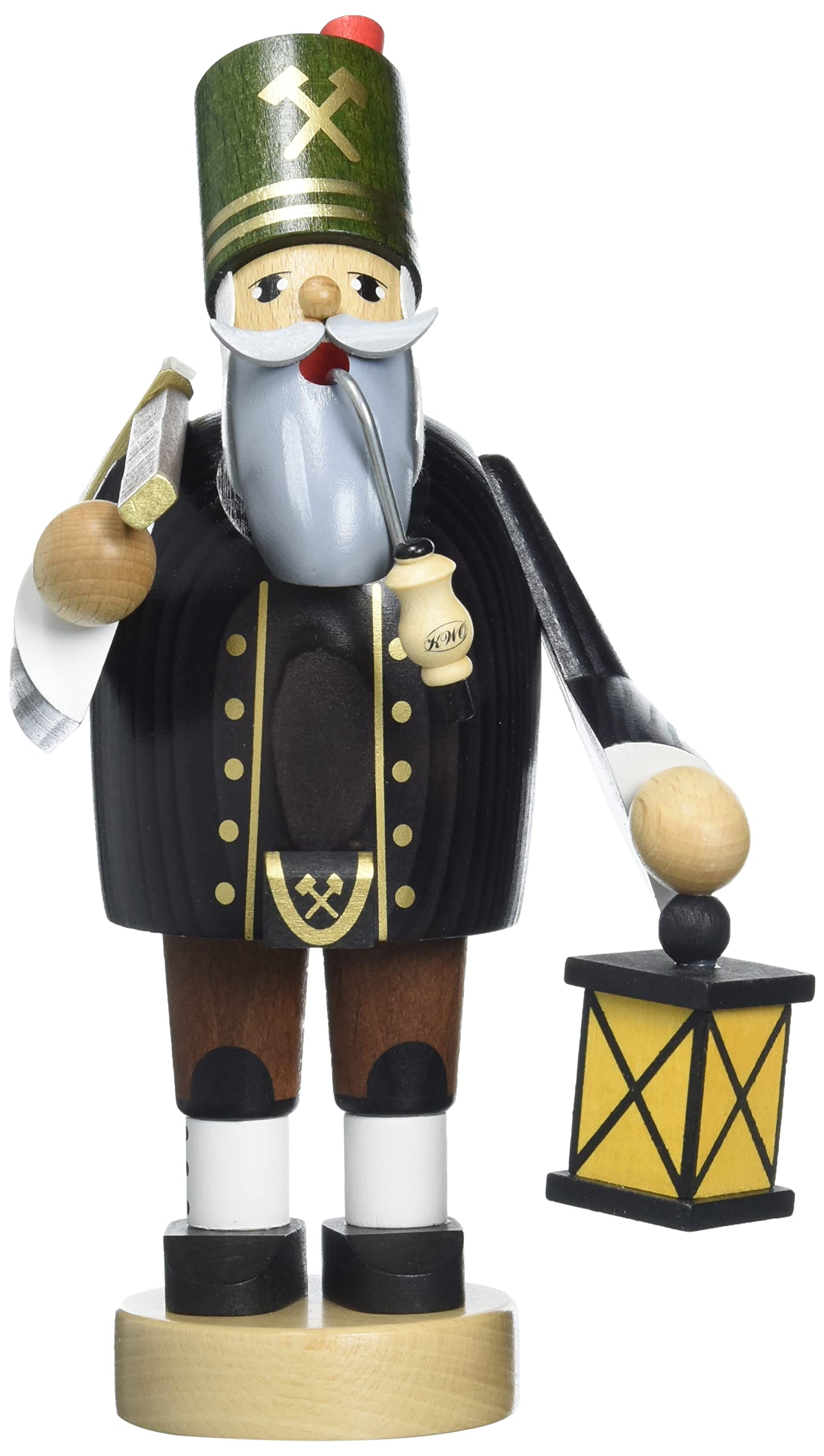 Rudolphs Schatzkiste Räuchermann Bergmann mit Steigerstock und Laterne BxTxH= 10x9x20cm NEU Rauchen Rauchfigur Rauchmann Räucherfigur Räucherkerze Smoker Kerze Figur Mann Holz Seiffen Erzgebirge Holz