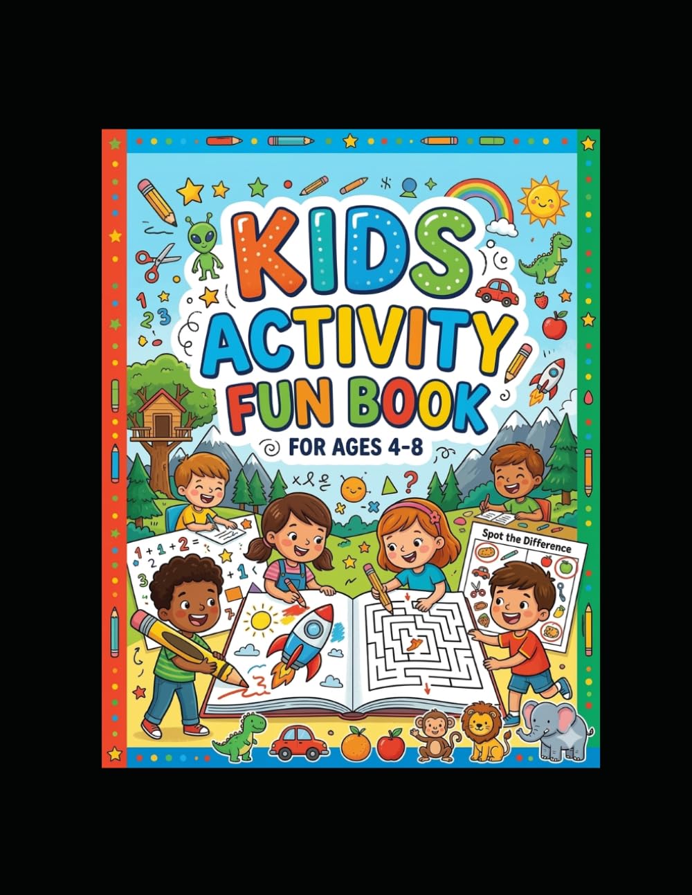 Kids activity fun book
