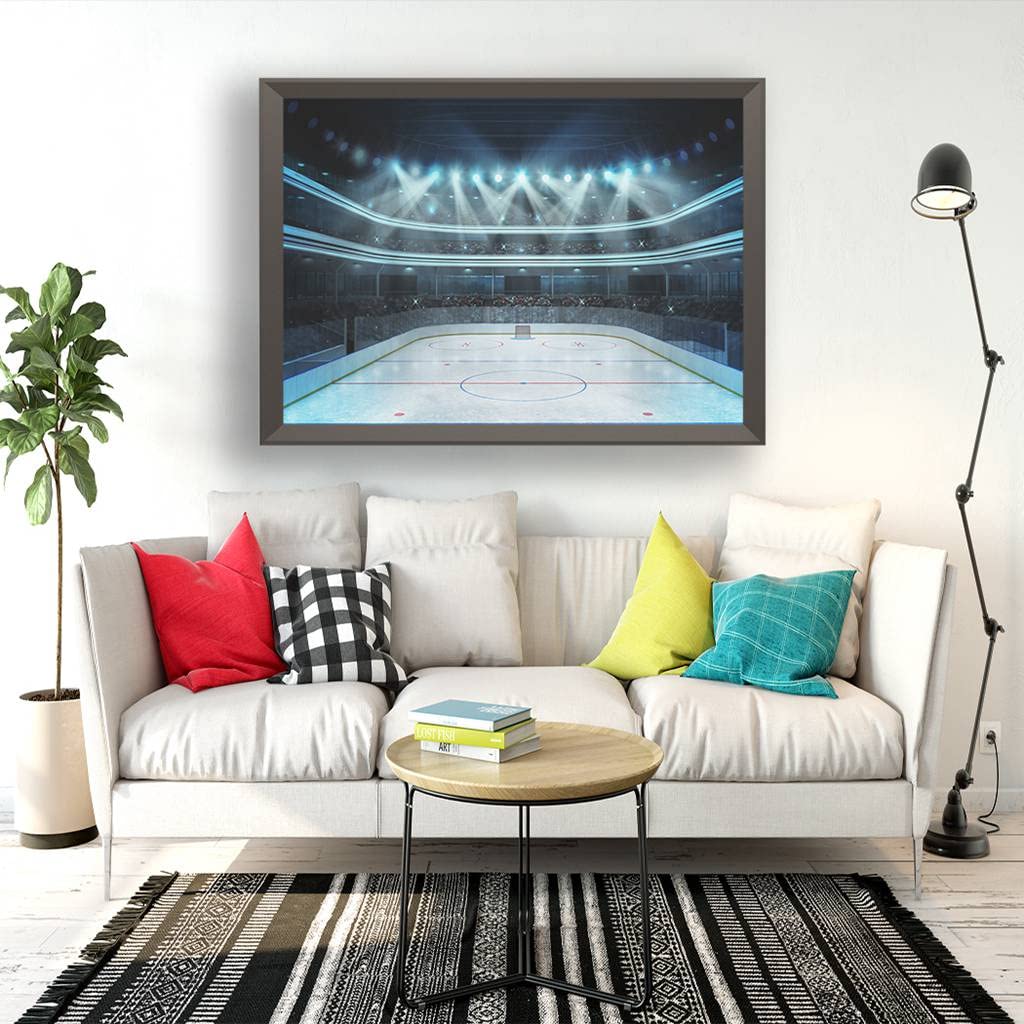 Hockey Stadium Diamond Painting Kit | 12x12 Inch 5D Round Drill DIY Art