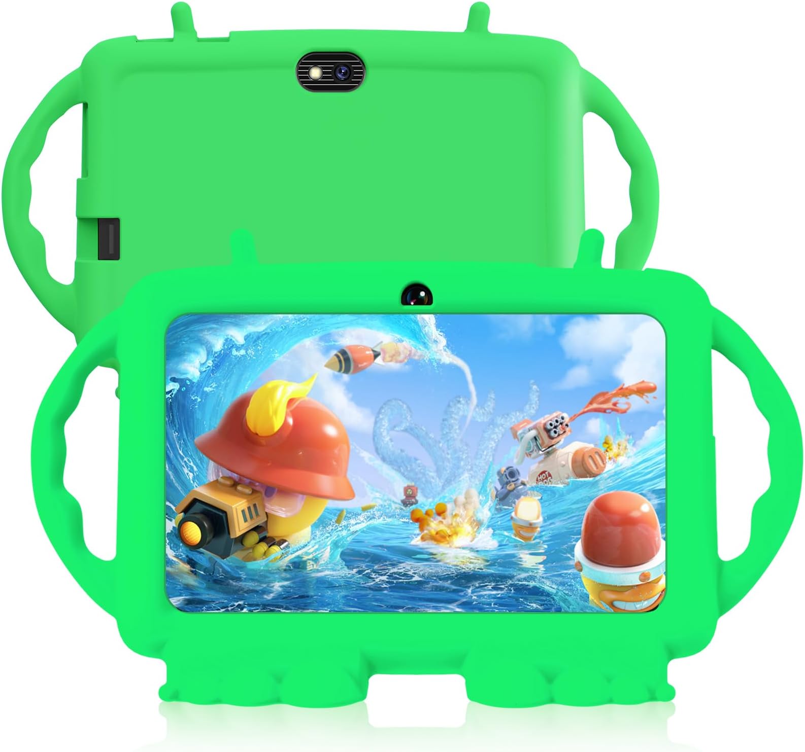 RelndooKids Tablet, 7 inch Android 11 Tablet for Kids, 3GB RAM 32GB ROM, Toddler Tablet with Bluetooth, WiFi, Parental Control, Dual Camera, GMS, Shockproof Case, Kids App Pre-Installed