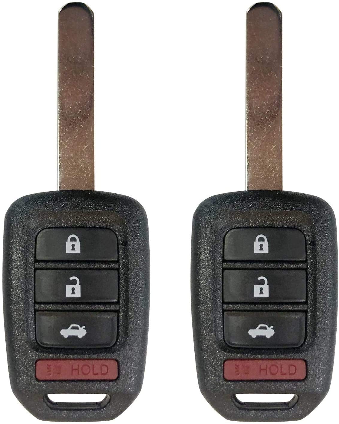 2 BexKeyless Replacement Remote Car Key Fob fits MLBHLIK6-1T 313.8MHZ Chip46 Honda 13-16 Accord/14-15 Civic CRV/2016 CRV SE/14-16 CRV LX/16-19 HRV LX