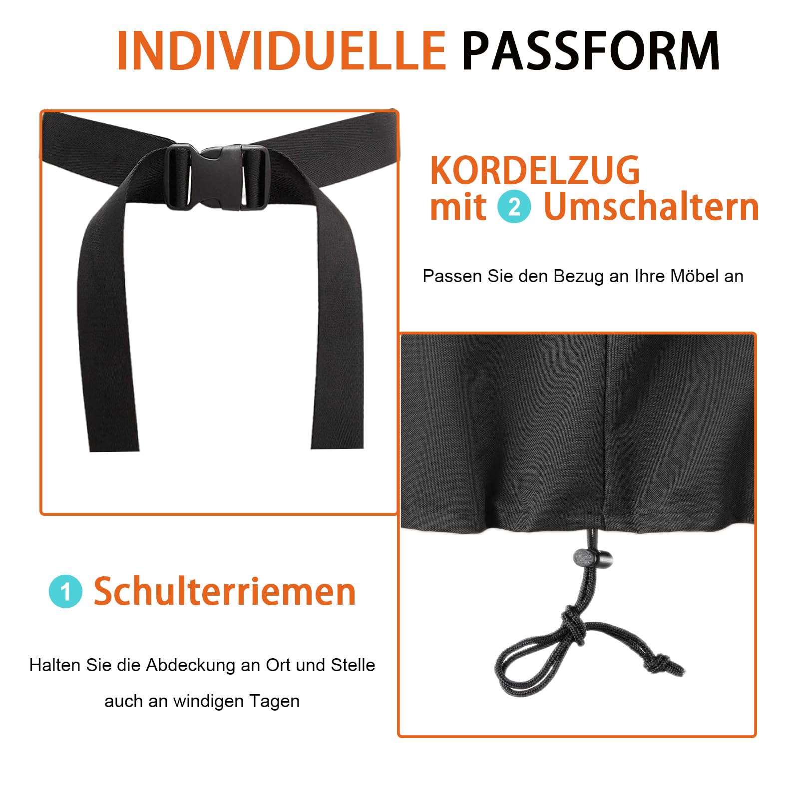 Bananenbank Schutzhülle Wasserdicht, Abdeckhaube Bananenbank, Bananenbank Abdeckung 420D Oxford-Stoff- Schwarz (155 * 70 * 86cm)