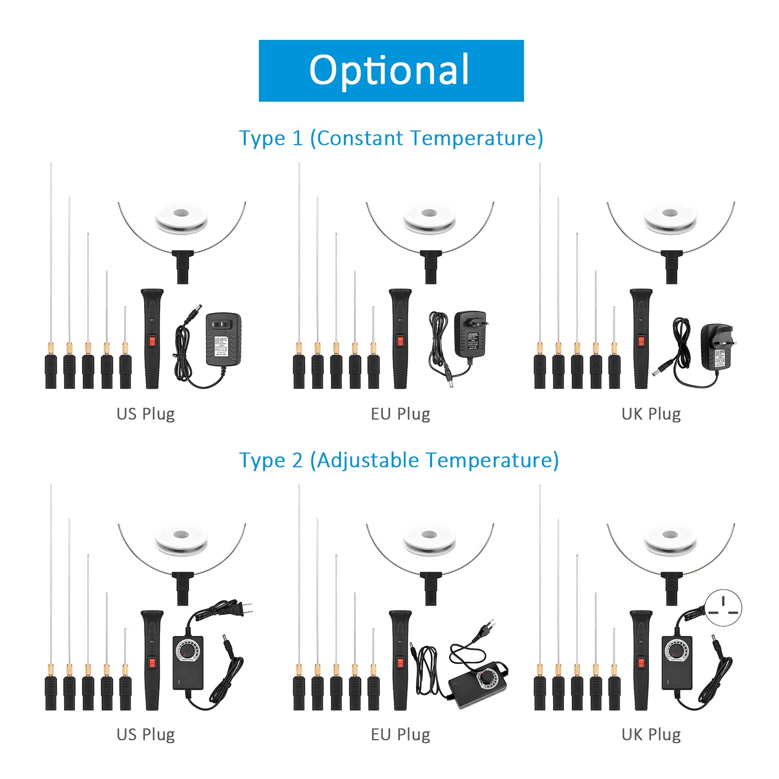 Irfora 24W Handheld Electric Foam Cutter Kit with 5 Straight s & 1 Arch Adjustable Temperature Portable Foam Cutting Pen Hot Wire Cutter Styrofoam Cutting Tool Engraver